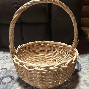 Beige Wicker Basket